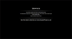 Desktop Screenshot of howickclothing.com