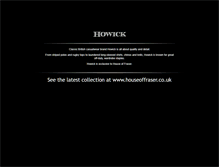Tablet Screenshot of howickclothing.com